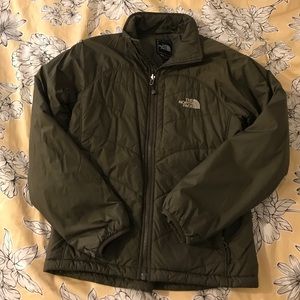 Green women’s north face jacket